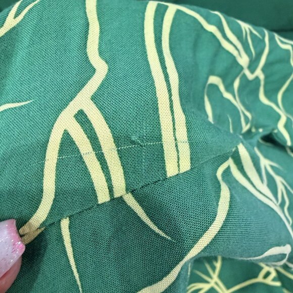 Wehi Designs Hawaii Womens One Size Kalo Taro Print Green Kimono Cardigan - Picture 8 of 10